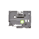 Ruban Brother TZe-315 - 6mm Blanc / Noir