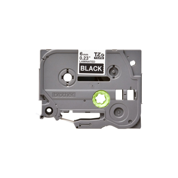 Ruban Brother TZe-315 - 6mm Blanc / Noir