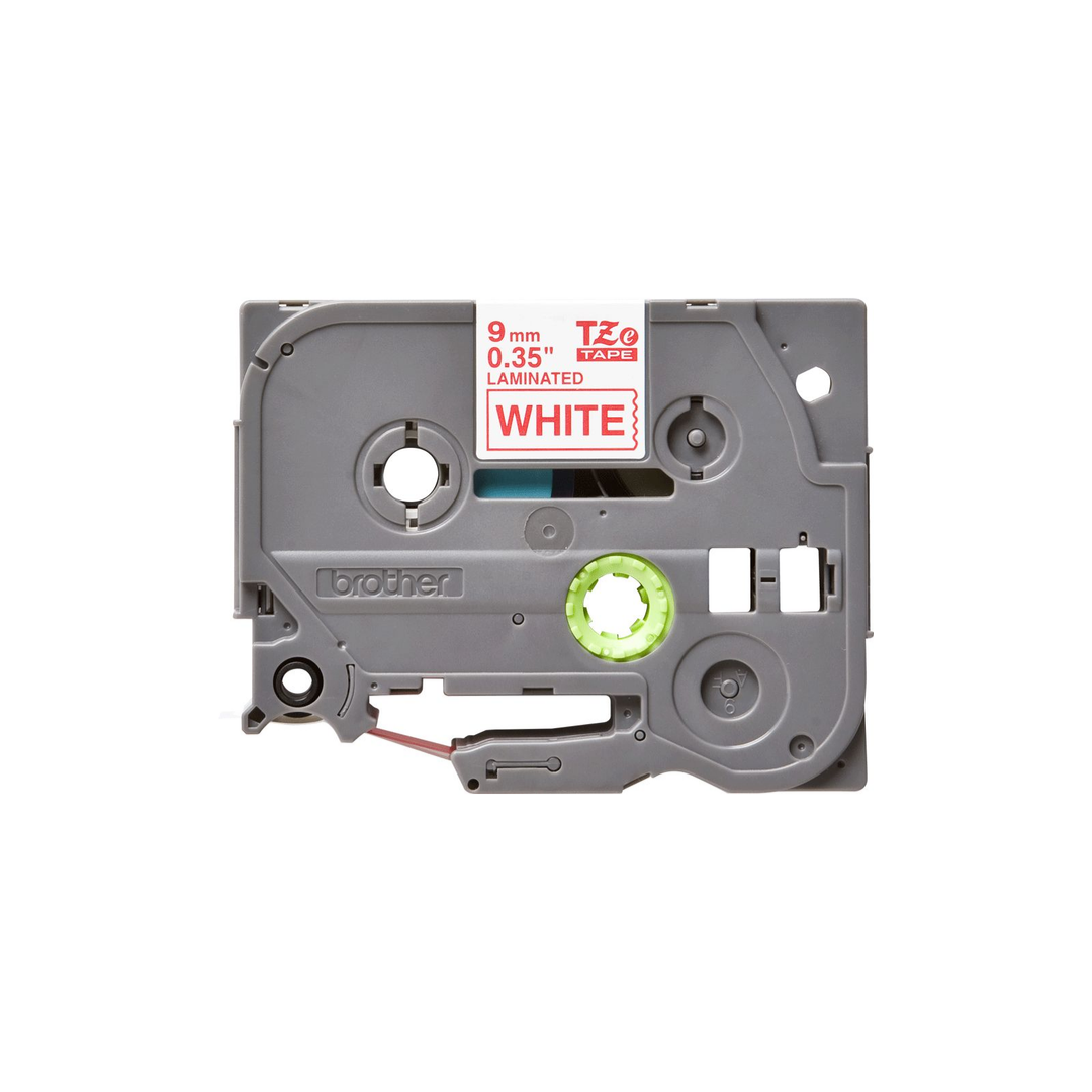 Ruban Brother TZe-222 - 9mm Rouge / Blanc