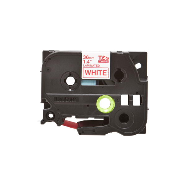 Ruban Brother TZe-262 - 36mm Rouge / Blanc