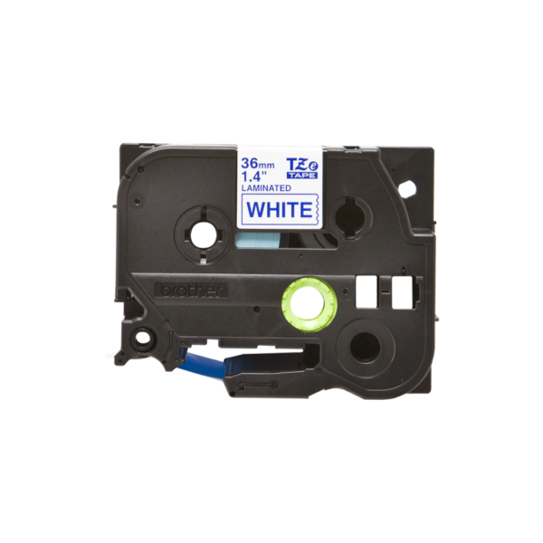 Ruban Brother TZe-263 - 36mm Bleu / Blanc