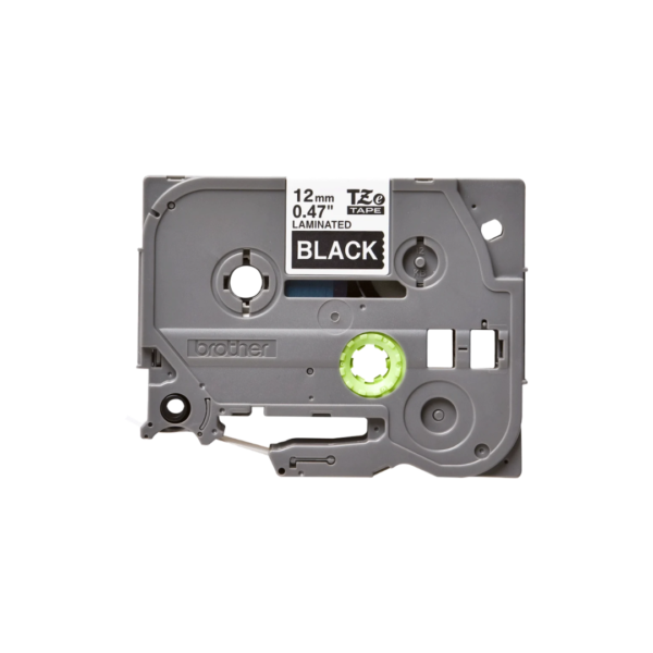 Ruban Brother TZe-335 - 12mm Blanc / Noir