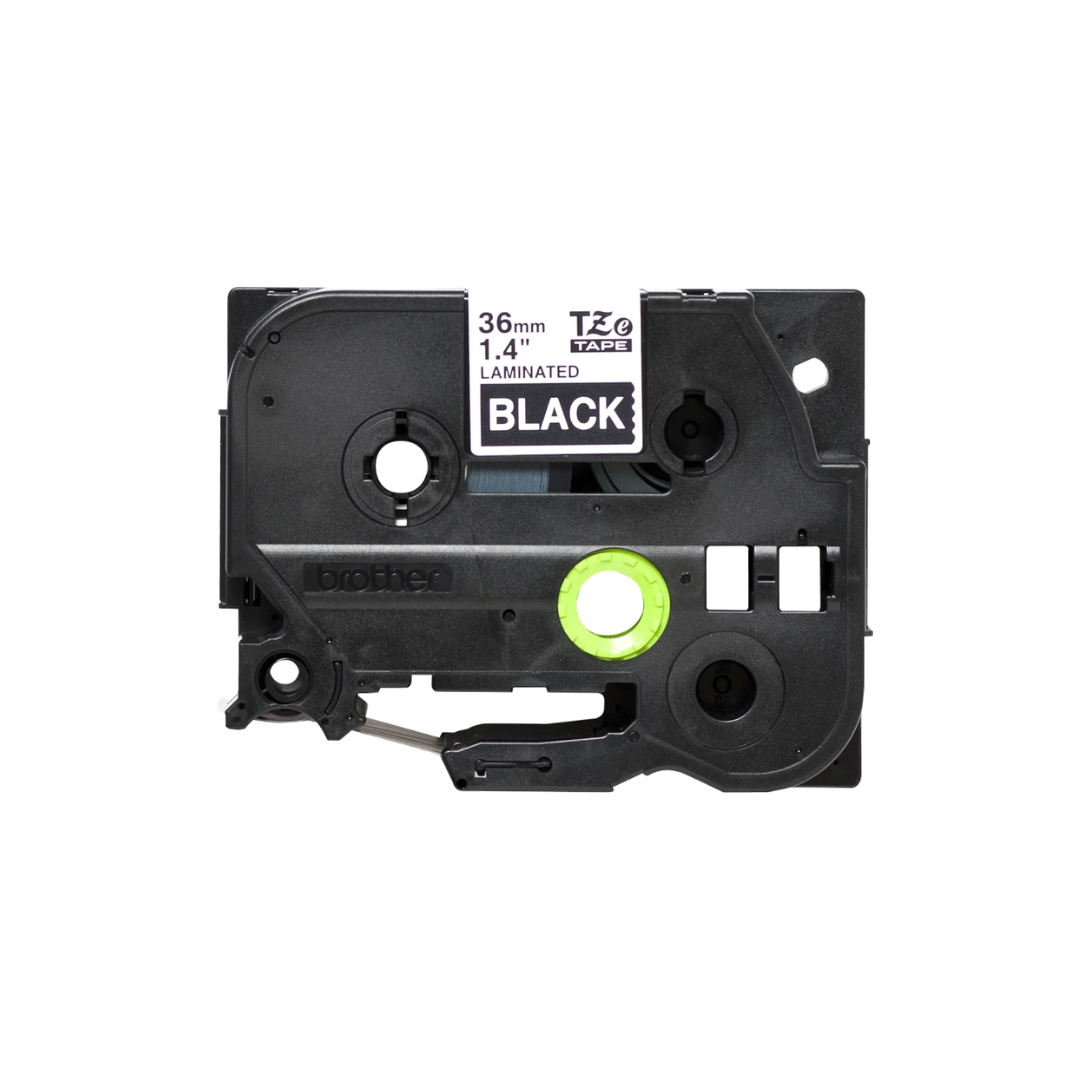Ruban Brother TZe-365 - 36mm Blanc / Noir