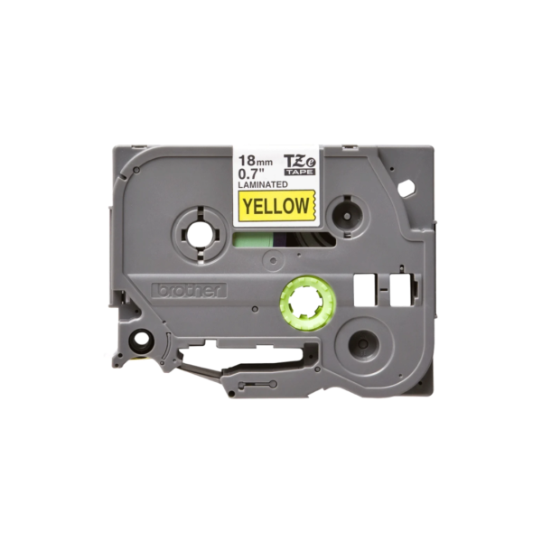Ruban Brother TZe-641 - 18mm Noir / Jaune