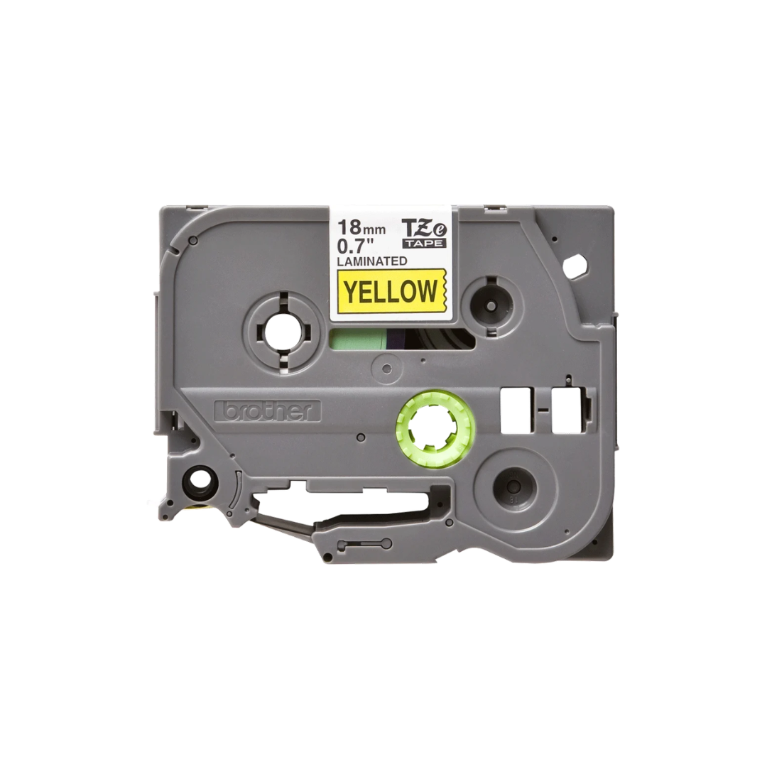 Ruban Brother TZe-641 - 18mm Noir / Jaune