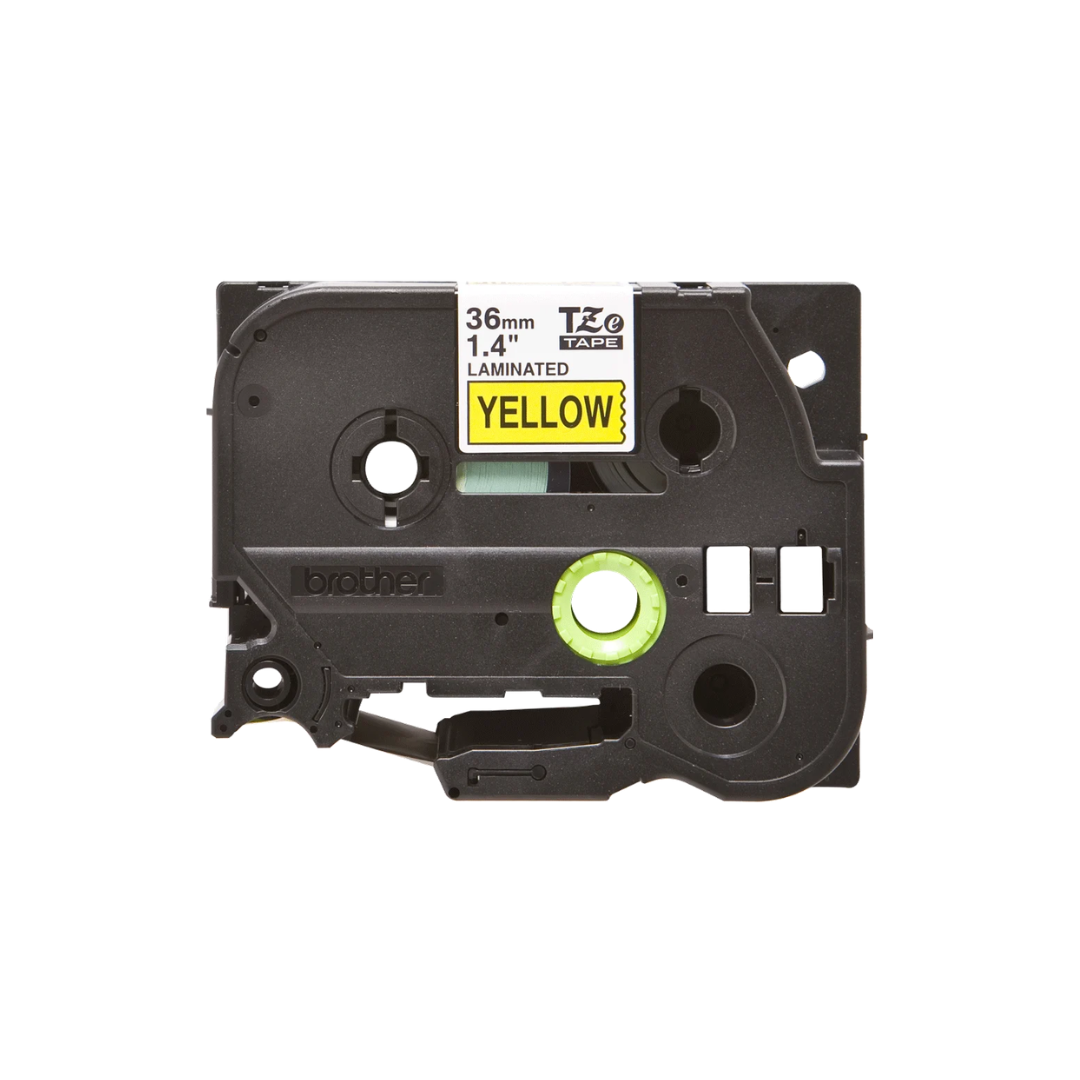 Ruban Brother TZe-661 - 36mm Noir / Jaune