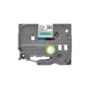Ruban Brother TZe-731 - 12mm Noir / Vert